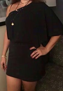 Jessica Simpson dark blue dress